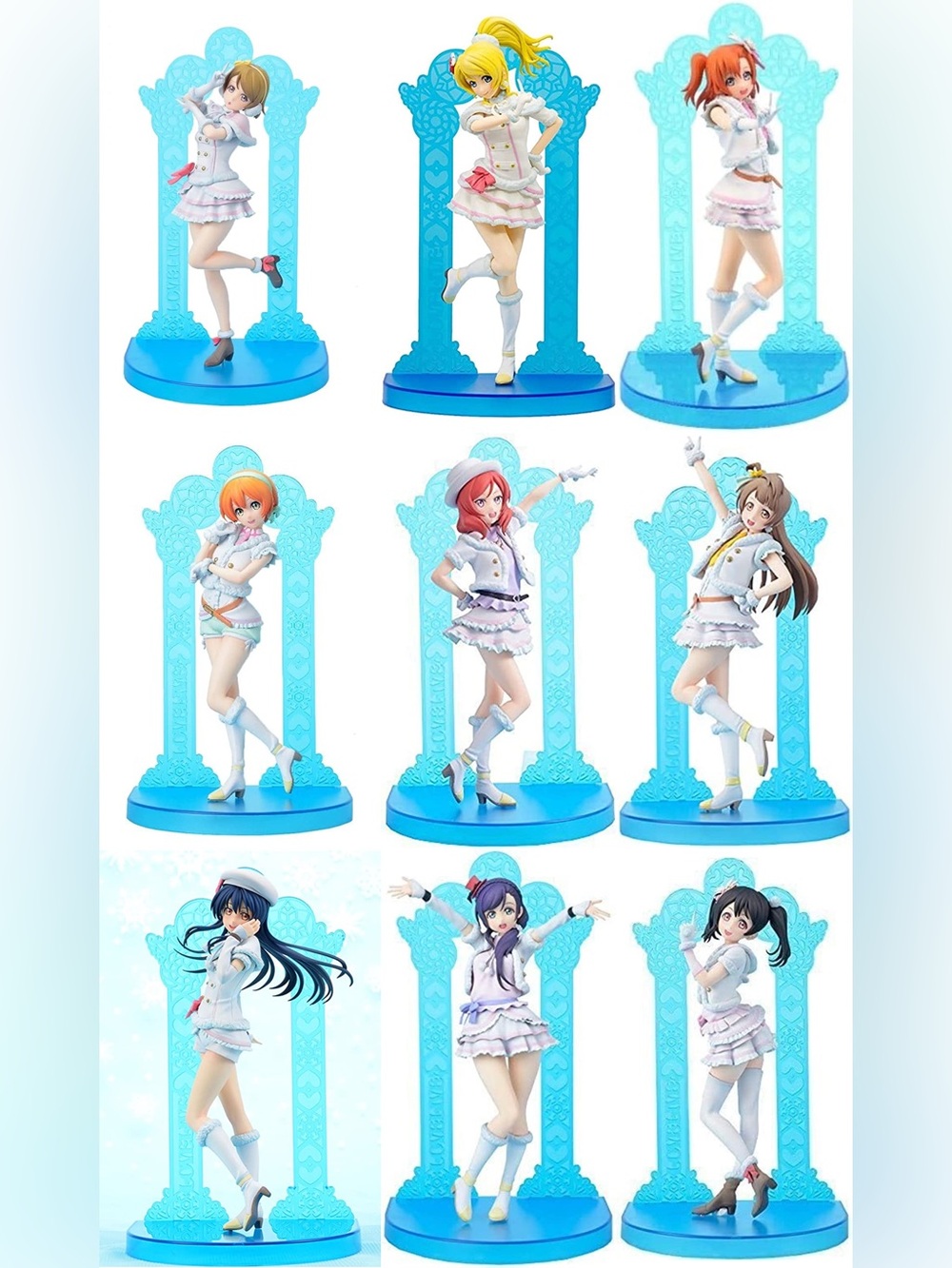 Love Live Figures Snow Halation Anime set of 9